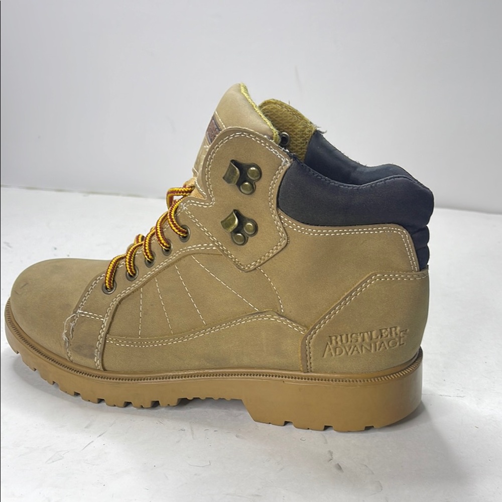 Rustler Tan and Black High-Top Boots with Rugged Sole